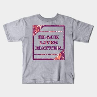 Peach Black Lives Matter Period Kids T-Shirt